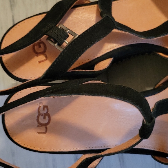 Ugg Melissa size 10 Suede Wedge Sandal - Picture 5 of 8